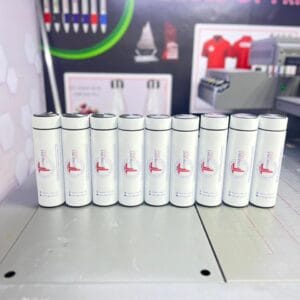 water bottle with UV print